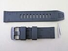 Genuine Luminox Recon 8830 black rubber watch band 24mm lug gunmetal tone buckle