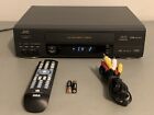 JVC VHS VCR Player Recorder 4 Head Hi-Fi Stereo + Remote + Cables TESTED WORKS