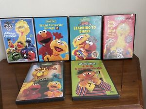 Sesame Street DVDS. 7 DVDS 1999-2004.  Big Bird, Cookie Monster, Ernie.