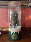 Vintage Domed Snowing Christmas Tree with Blinking Lights.  Large 18” Tall X 7”