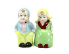 SALT and PEPPER SHAKERS Boy and Girl Dutch Vintage