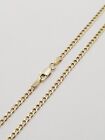 Brand New 10k Yellow Gold Link Curb Cuban Chain Necklace 16