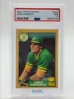 JOSE CANSECO 1987 TOPPS TIFFANY #620 BASEBALL GOLD CUP ATHLETICS PSA 7 Q0569