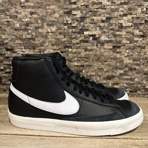Nike Blazer Mid '77 Mens Size 10.5 Black Athletic Shoes Sneakers BQ6806-002