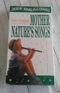 Don Cooper Mother Nature's Songs Kids Sing Along VHS VIDEOTAPE