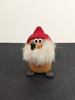 Vintage Wooden Gnome Figurine Made in Japan Pipe Beard Hat Christmas Decor