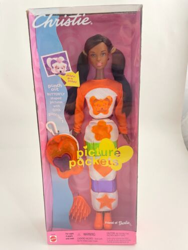 Vintage RARE 2000 Barbie Picture Pockets CHRISTIE Doll #28702 NRFB