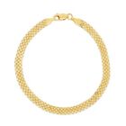 14k Yellow Gold 4.7mm Fashion Bismark Link Chain Bracelet 7.25