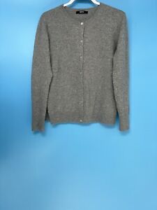 Excellent Quince Women’s Gray Cashmere Cardigan Sweater Size: L
