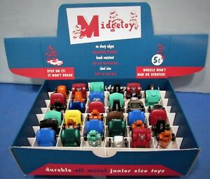 Hot Rods ~ Roadsters ~ Race Cars ~ Store Display Box of 36 ~ 1970's Die Cast