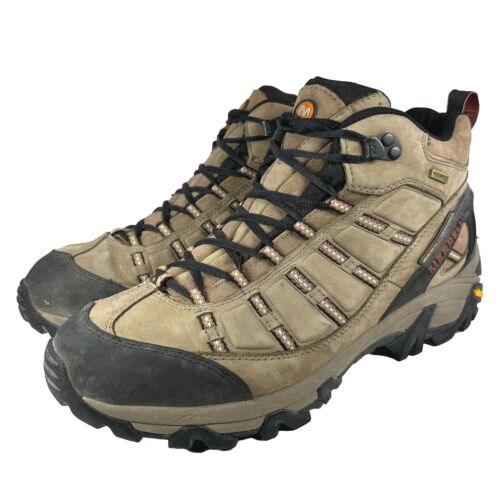 Merrell Men's Continuum Outland Mid Boot US 11.5 Tan Hiking Trail Lace-Up Boots