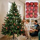 24pcs Christmas Tree Balls Hanging Ornaments Xmas Tree Ball Hanging Party Decor