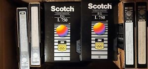Lot of 10x Scotch EG L-750, Recordable Beta Video Tapes - Used