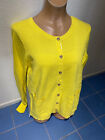 Cabi Love Carol Yellow Gray Belle Layered Cardigan Sweater - Women's Sz  L - NEW