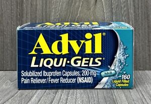 Advil LiquiGel Ibuprofen 200 mg Pain Reliever Fever Reducer 160ct EXP: 06/2025
