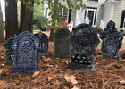 Halloween Tombstone Decorations Gravestone Decor for Graveyard Headstone Yard Si