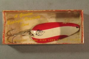 Vintage Eppinger Dardevle Dare Devil Dardevlet Fishing Lure Bait Spoon with Box