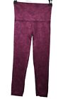 Spanx Look At Me Now Leggings Size Small Garnet Rose Seamless Cropped New