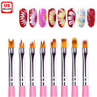 8 Pcs Nail Art Design Brush Acrylic Nail Gel Polish Painting Brush Drawing Pen