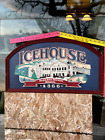 Vintage Icehouse Plank Road Brewery 1855 Wood Wall Sign Decor 1998