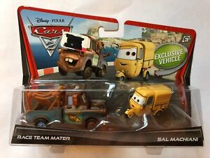 Disney Pixar Cars 2-pack Race Team Mater & Sal Machiani
