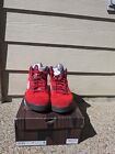 Size 12 - Nike Air Jordan 5 Retro Raging Bull Red Suede Sneaker 1 3 4 11