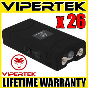 (26) VIPERTEK BLACK VTS-880 Mini Stun Gun - Wholesale Lot
