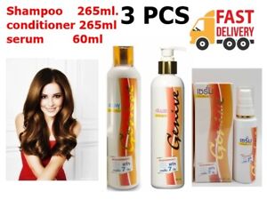 Genive Speed Long Hair Growth Set Shampoo Conditioner&Serum Fast Grow Longer3PCS