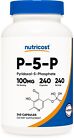 Nutricost P5P Vitamin B6 Supplement 100mg, 240 Capsules (Pyridoxal-5-Phosphate)
