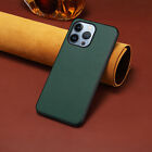 For iPhone X/XR XS MAX 7 8 11 12 13 14 15 Pro Max Calf grain leather Case Cover