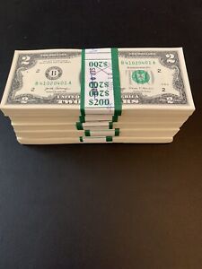 25 ($2) TWO DOLLAR BILLS UNCIRCULATED SEQUENCIAL - Buy More Save More!!