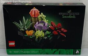 NIB Lego 10329 Botanical Collection Succulents 771 Pcs Complete Set Sealed