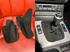 SUEDE STYLE BLACK STITCH SHIFT BOOTS 01-06 BMW E30 E34 Z3 E46 E36 MANUAL