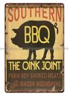 Southern BBQ The Oink Joint metal tin sign indoor wall metal wall decor