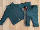 Baby Boy 3-6 months River Island Mini Green Full Zip 2 Piece Tracksuit Outfit