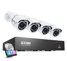 ZOSI 8CH 4K NVR PoE 3K Security 24/7 Recording Camera CCTV System Outdoor 2TB