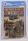 Captain America Comics #44 CGC 1.5 Schomburg Cover Timely Comics 1945 Golden Age
