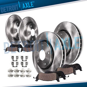 Front & Rear Rotors + Brake Pads for 2005 - 2010 Jeep Grand Cherokee Commander