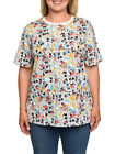 Mickey Minnie Mouse Pluto Goofy T-Shirt All-Over Print Women's Plus Size Disney