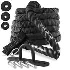 Gym Exercise Battle Rope with Cover with Anchor Kit