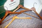 VINTAGE WOODEN HANGER LOT OF 4 Brooklyn, NY CLOTHING ADVERTISING