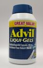 Advil Liqui-Gels Solubilized Ibuprofen 200mg Fever Reducer 200 Capsule Exp 7/24