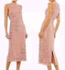 Mac Duggal Women's Size 4 Pink Cocktail 70260 Tea Length Beaded Jewel Dress New