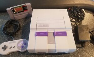 Super Nintendo SNES Console Bundle With Game Zelda Link to the Past TESTED CLEAN