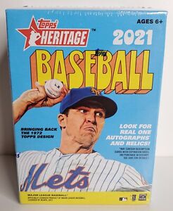 BRAND NEW! 2021 TOPPS HERITAGE Baseball BLASTER BOX! JUST RELEASED! MUST HAVE 🔥