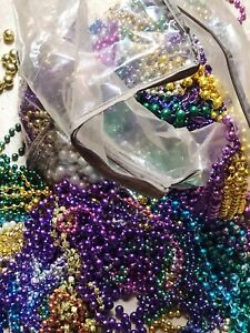 Mardi Gras Beads Authentic Louisiana Bulk Lot Necklaces Party Favors 2 Dozen