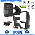 Power Heated Tow Mirrors 99-07 For Ford F250-F550 Super Duty Smoke Turn Signal (For: More than one vehicle)