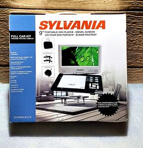Sylvania SDVD9004 -BLACK 9” Swivel Portable DVD Player