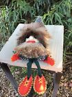 New ListingVintage 1970s Handmade Gnome Troll Real Fur Bendable Posable Arms And Legs 9”H