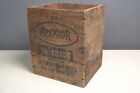 Vintage Antique Wooden Dampney Apexior Number 1  Shipping Advertising Crate Box